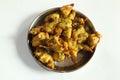 These are the pakode in the plate Royalty Free Stock Photo