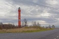 Pakri lighthouse on the coast of the Baltic Sea, Paldiski, estonia Royalty Free Stock Photo