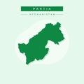 Vector illustration vector of Paktia map Afghanistan