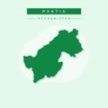 Vector illustration vector of Paktia map Afghanistan Royalty Free Stock Photo