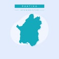 Vector illustration vector of Paktika map Afghanistan Royalty Free Stock Photo