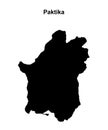 Paktika outline map Royalty Free Stock Photo