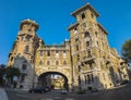 Palace of the Ambassadors, with the entrance arch to the CoppedÃ¨ district, Rome Italy