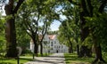 palace in Baranowice near Zory, Poland, garden facade