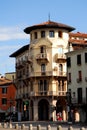 Palace at the beginning of the road that leads to the Basilica of St. Anthony in Padua in the Veneto (Italy)