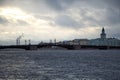 Palace Bridge over the Neva River.