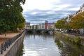 Palace bridge over river Spree in Berlin