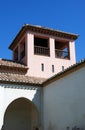 Palace building, Malaga castle. Royalty Free Stock Photo