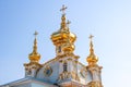 Palace church of Saints Peter and Paul in Peterhof. Peterhof, Saint-Petersburg, Russia