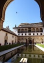 Palace of the Comares in Alhambra. Granada, Spain. Royalty Free Stock Photo