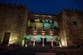 Palace of Cortes at night