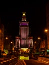 Palace of Culture in the center of Warsaw