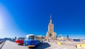 The palace of Culture and science at the center of Warsaw, Poland