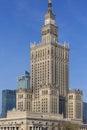 Palace of Culture and Science, the tallest building in Poland, Warsaw, Poland Royalty Free Stock Photo