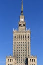 Palace of Culture and Science, the tallest building in Poland, Warsaw, Poland Royalty Free Stock Photo