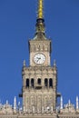 Palace of Culture and Science, the tallest building in Poland, Warsaw, Poland Royalty Free Stock Photo