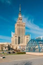 Palace of Culture and Science in Warsaw Royalty Free Stock Photo