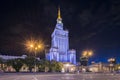 Palace of Culture and Science, Warsaw, Poland Royalty Free Stock Photo