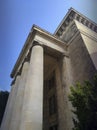 Palace of Culture and Science in Warsaw ,View of the entrance of palace. Royalty Free Stock Photo