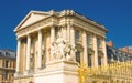 Palace facade with columns in Versailles