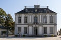 The palace of Falkenlust. The Falkenlust palaces is a historical building complex in BrÃÂ¼hl, North Rhine-Westphalia Royalty Free Stock Photo