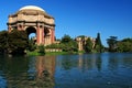 Palace of Fine Arts against blue sky in San Francisco Royalty Free Stock Photo