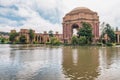 Palace of Fine Arts in a cloudy weather light in San Francisco, Royalty Free Stock Photo