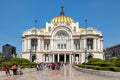 The Palace of Fine Arts, a famous concert venue, museum and theater in Mexico City