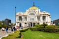 The Palace of Fine Arts, a famous concert venue, museum and theater in Mexico City