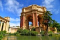 Palace of Fine Arts near Golden Gate Bridge in San Francisco. Royalty Free Stock Photo