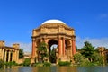 Palace of Fine Arts near Golden Gate Bridge in San Francisco. Royalty Free Stock Photo