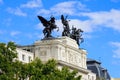 Gloria y los Pegasos, Ministry of Agriculture, Madrid, Spain Royalty Free Stock Photo