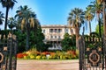 Palace the French Riviera, cityscape of Nice France Royalty Free Stock Photo