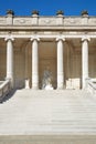 Palace Galliera exterior, stairway and colonnade in Paris