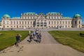 Palace garden of Belvedere in Vienna, Austria