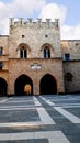 The Palace of the Grandmaster on the island of Rhodes in Greece Royalty Free Stock Photo