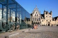 Palace of the Great Council (left) and the cloth hall with its u