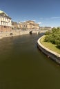 The Palace of the Heritage and Royal Swedish Opera Stockholm. Stockholm, the capital of Sweden, encompasses 14 islands and more th Royalty Free Stock Photo