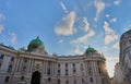 Palace Hofburg and sunset in Vienna, Austria capital city