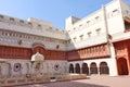 Palace inside Junagarh Fort with decorative gallery, hall & carved balconies