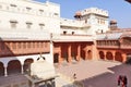Palace inside Junagarh Fort with decorative gallery, hall & carved balconies