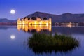 The palace Jal Mahal at night