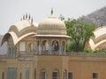 The palace Jal Mahal. Jal Mahal was built during the 18 th century in the middle of Man Sager Lake. Jaipur, Rajasthan, India Royalty Free Stock Photo