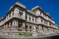 Palace of Justice the seat of the Supreme Court of Cassation and the Judicial Public Library located in the Prati district of Royalty Free Stock Photo