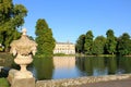 Palace in Kew Gardens and the fountain pool