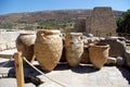 Palace Knossos Crete Greece earthenware Royalty Free Stock Photo