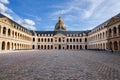 Palace Les Invalides Courtyard in Paris Royalty Free Stock Photo