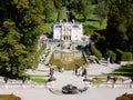 Romantic castle Palace Linderhof - Neo-Rococo style - Germany Royalty Free Stock Photo