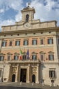 Palace of Montecitorio seat of parliament at Rome on Italy