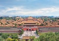 Palace Museum against a cloudy blue sky, Beijing, China